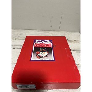 Fitz and Floyd Snowman canapé plate NWT